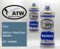 Preview: Ford, Medium Steel Blue Metallic, SP / M6966: 400ml Sprühdose + 400ml Klarlack - Set, von ATW Autoteile West.